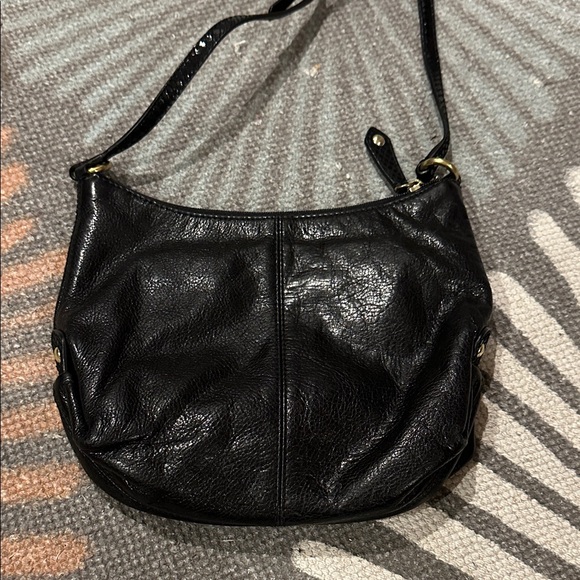 Black Leather Crossbody Bag - Picture 2 of 8
